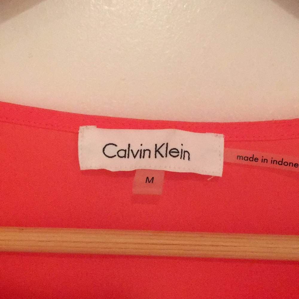 Calvin Klein Orange Blouse - Picture 4 of 12
